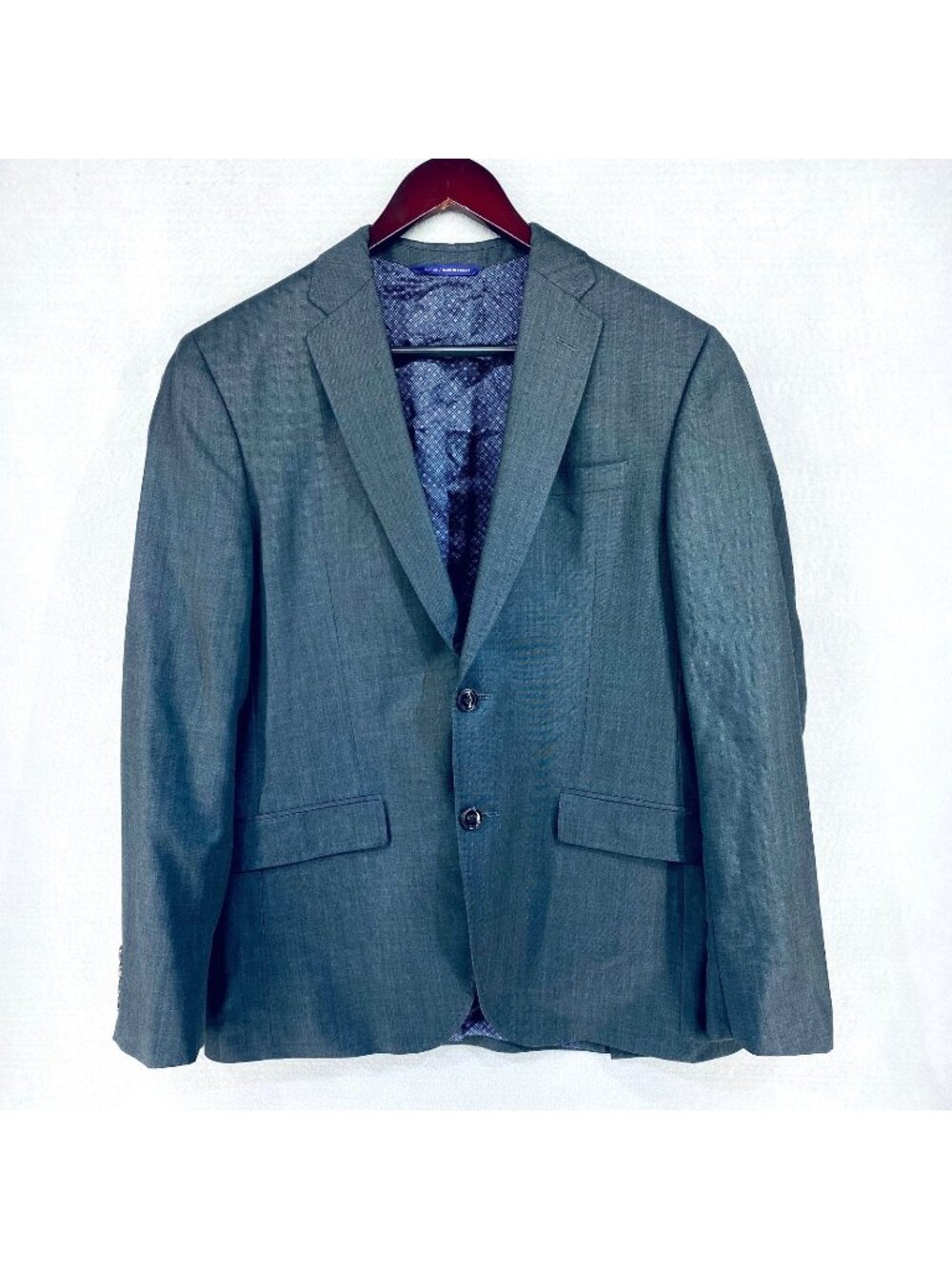 Ted Baker Endurance Blazer Mens 40R Gray Wool Sport Coat Jacket Modern Wedding